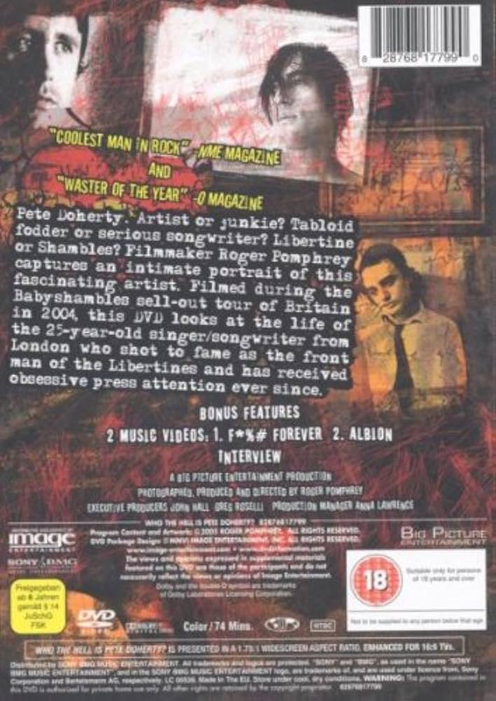 (未使用･未開封品)Who the Hell Is Pete Doherty [DVD] Amazon.com: Who The Hell Is Pete Doherty : Various: Movies & TV